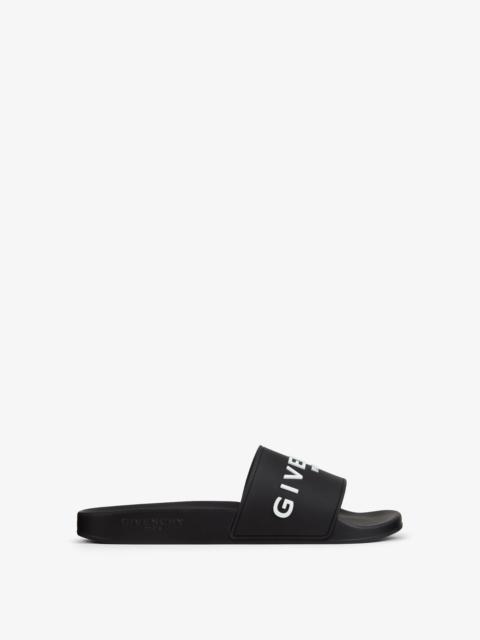 Givenchy SLIDE FLAT SANDALS IN RECYCLED RUBBER