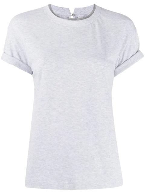 Brunello Cucinelli Brunello Cucinelli Women Monili Collar Round Neck Tee Shirt