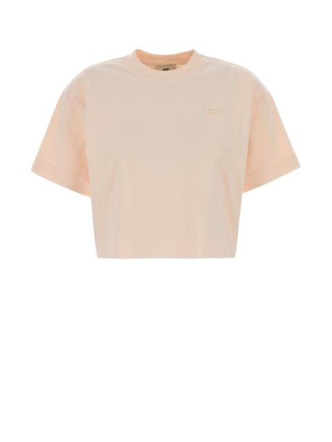 AUTRY Pastel pink cotton t-shirt