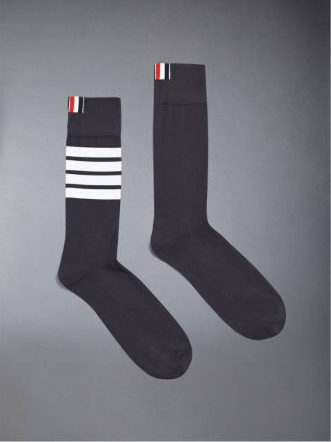 Thom Browne Lightweight Cotton 4-bar Mid Calf Socks