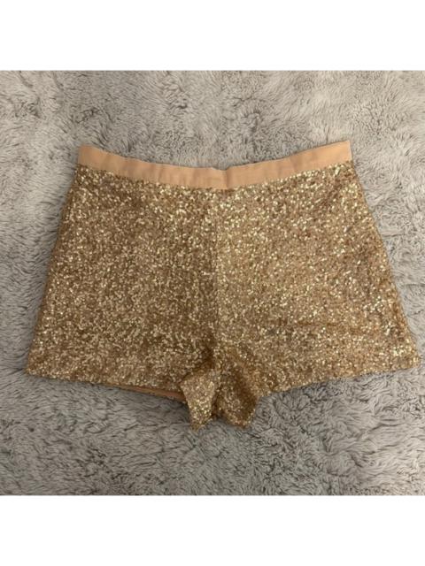 Other Designers French Connection Rose Gold Champagne Sequin Shorts