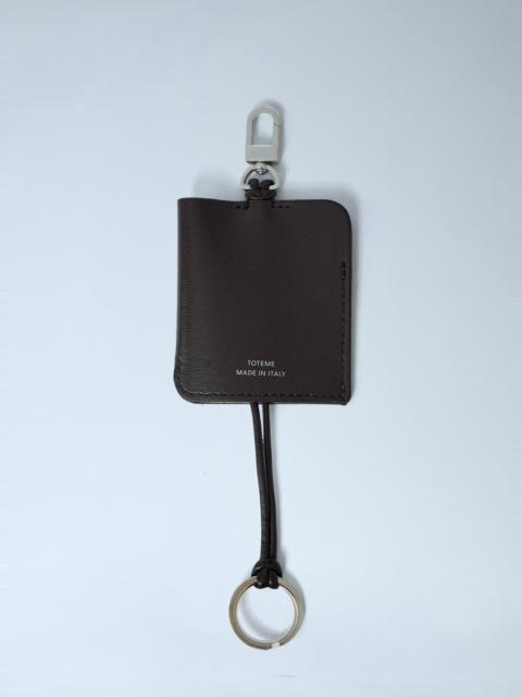 TOTEME Polished Leather Logo Keyring
