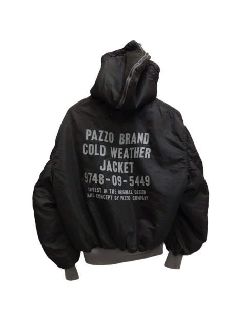 Other Designers Japanese Brand × Vintage - Vintage Pazzo Brand Cold Weather Bomber Flight Jacket Hoodie