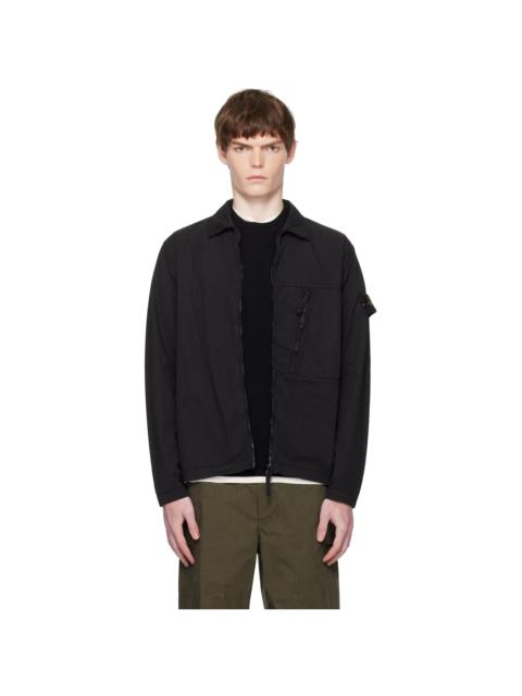 Stone Island Black 1200003 Supima Cotton Twill Stretch-TC Jacket