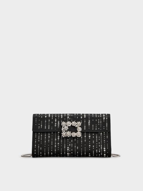 Roger Vivier Efflorescence Clutch in satin