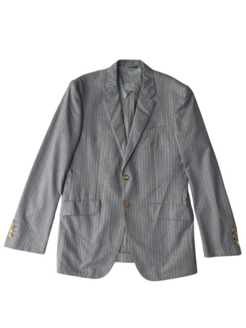Paul Smith Paul Smith London Gray Stripe Wool Blazer Coat