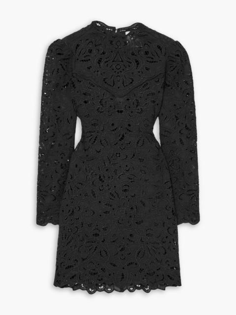 Isabel Marant Daphne broderie anglaise ramie mini dress