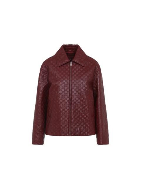 GUCCI Gucci Leather Gg Jacket Women