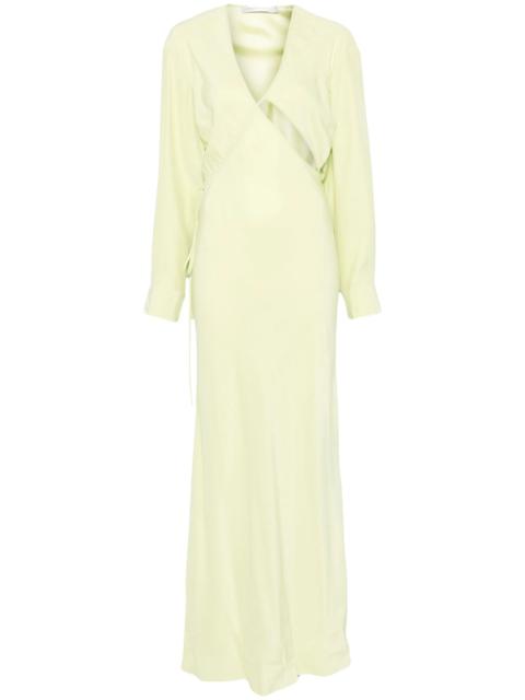 CHRISTOPHER ESBER cross-cut silk maxi dress