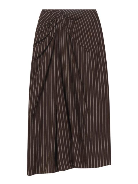 A.L.C. Jean Striped Midi Skirt
