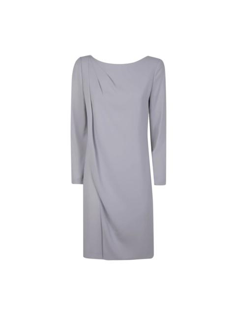 EMPORIO ARMANI GREY DRESS WITH ZIPPER DETAILS | miinto