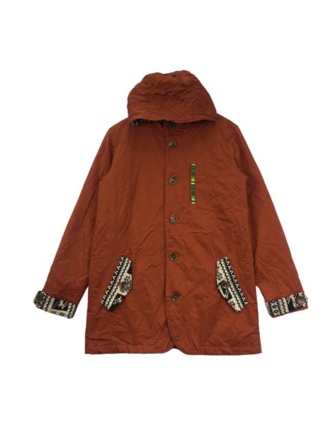 Other Designers Vintage - Vtg 90’ TITICACA USA NAVAJO Origin 1977 Orange Jacket Trench