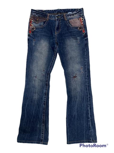 Other Designers Vintage - Vintage Semantic Design Distressed Denim Jeans