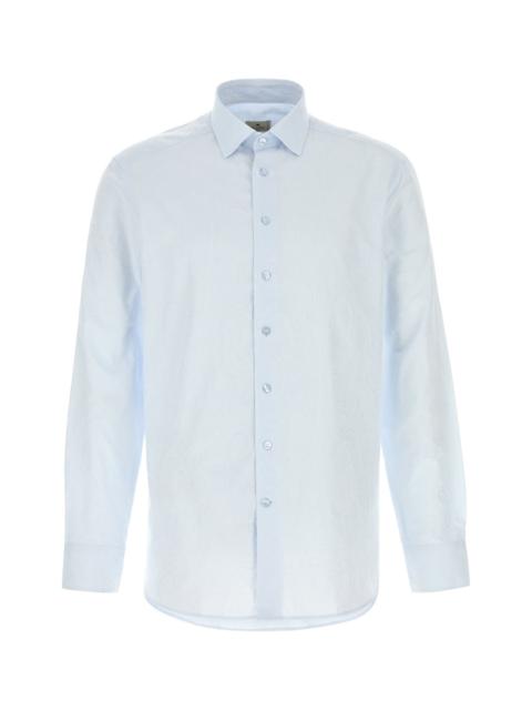 Etro Pastel light blue cotton shirt