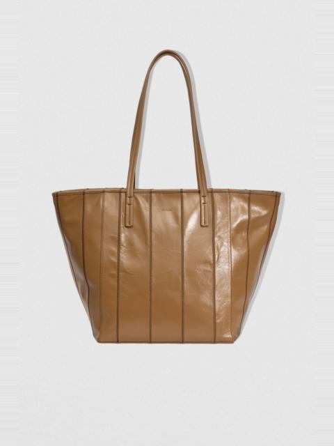 BY FAR CLUB TOTE SPARROW PATCHWORK CREASED LEATHER