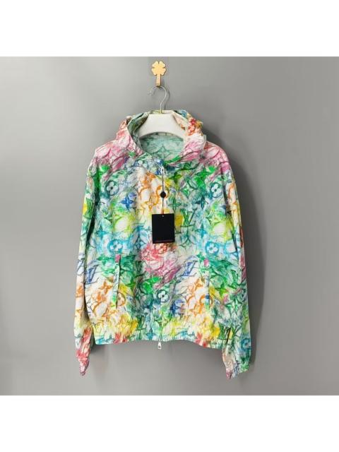 Louis Vuitton Louis Vuitton crayon graffiti all-over logo windbreaker jacket