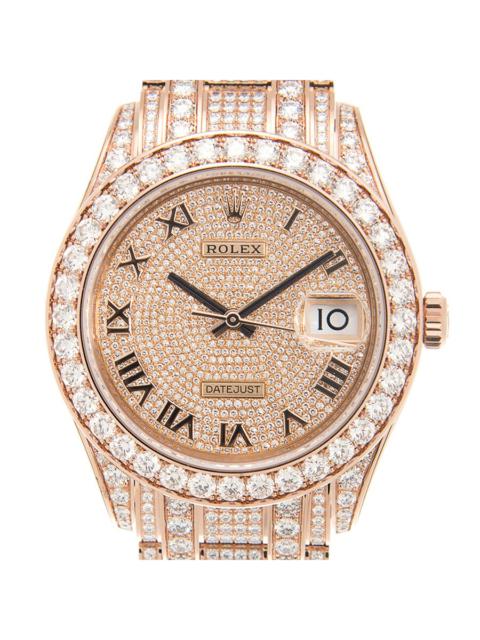 ROLEX Rolex Pearlmaster 39 Men's 18kt Everose Gold Pearlmaster Diamond Pave Watch 86405PAVEPM