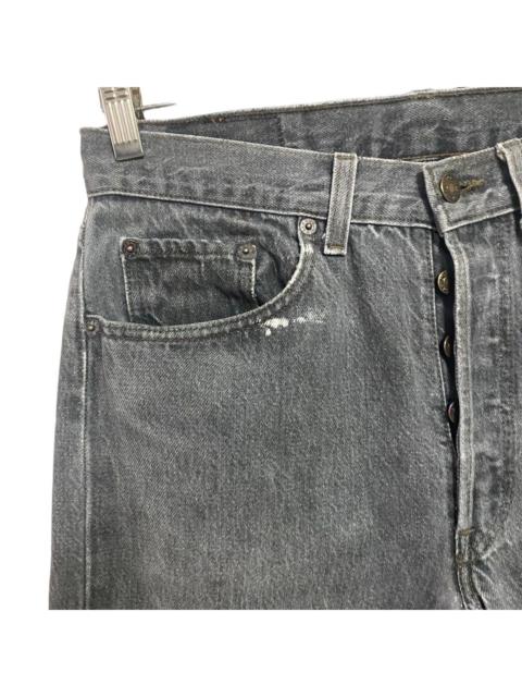 Levi's Vintage 80s Levis 501 Charcoal Distressed Jeans 30x29