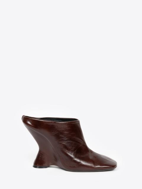 Dries Van Noten LEATHER WEDGE MULES