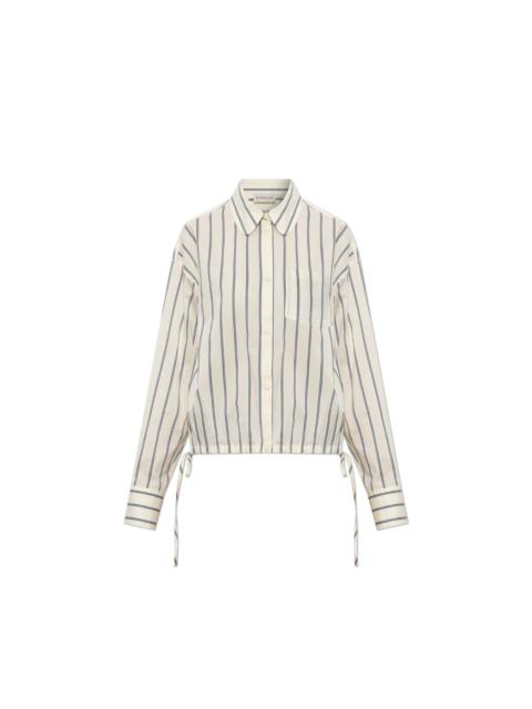 Moncler MONCLER Women's Ivory Striped Shirt New (Women's size:IT 44;