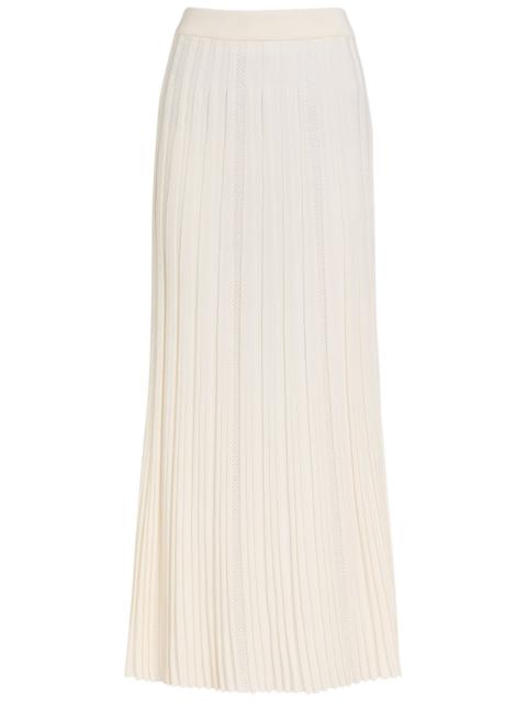 Balmain Balmain Striped-weave Fine-knit Midi Skirt