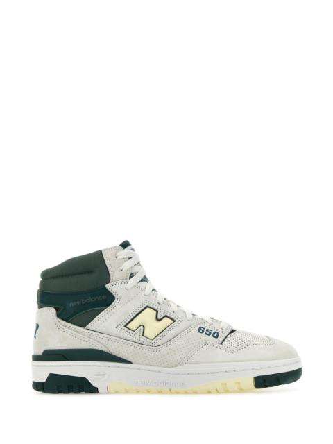 New Balance Multicolor leather and suede 650 sneakers