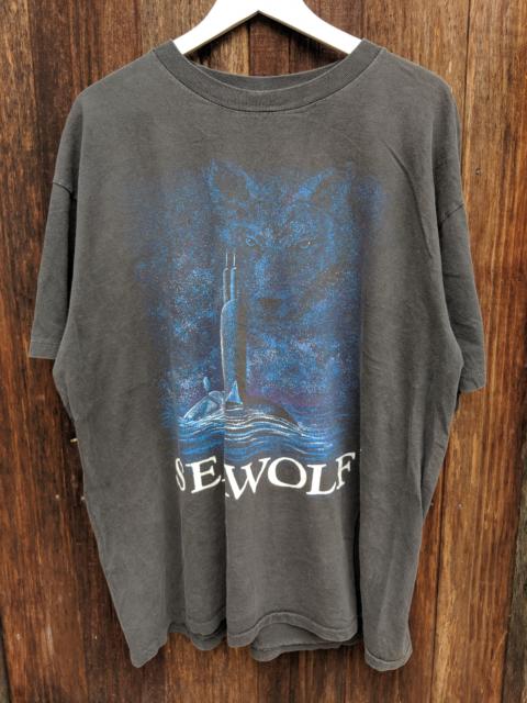 Other Designers Vintage animal tee/habitat seawolf big print shirt