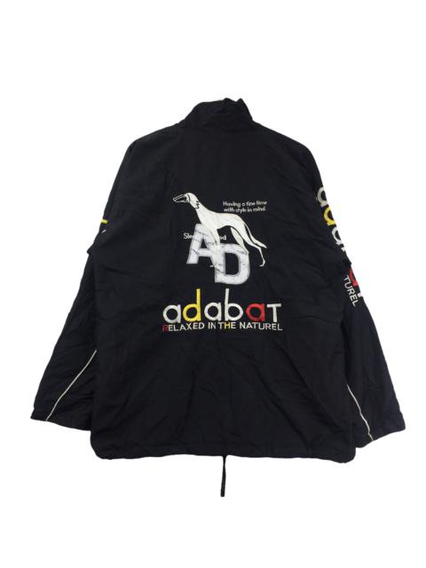 Other Designers Vintage - Vtg 90’ ADABAT NATURE DOG Embroidery Jacket Windbreaker