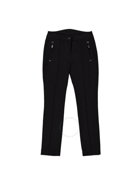 Moncler Black Fitted Tech-Twill Ski Trousers, Brand Size 42 ( US Size 4 )