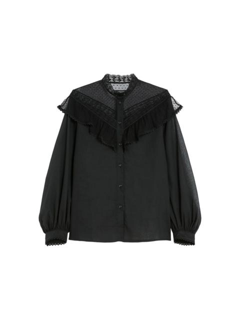 Astice lace-collar shirt