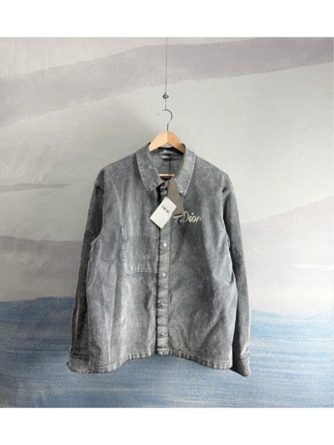 Dior Dior Grey Denim Jacket with Logo