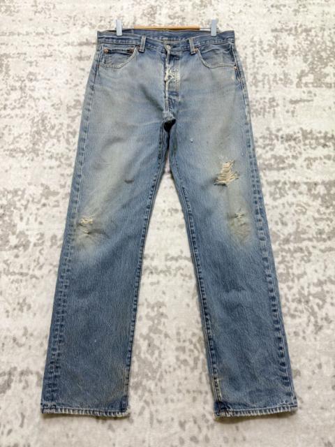 Levi's Vintage Levi’s 501 Straight Leg Distressed Washed Denim