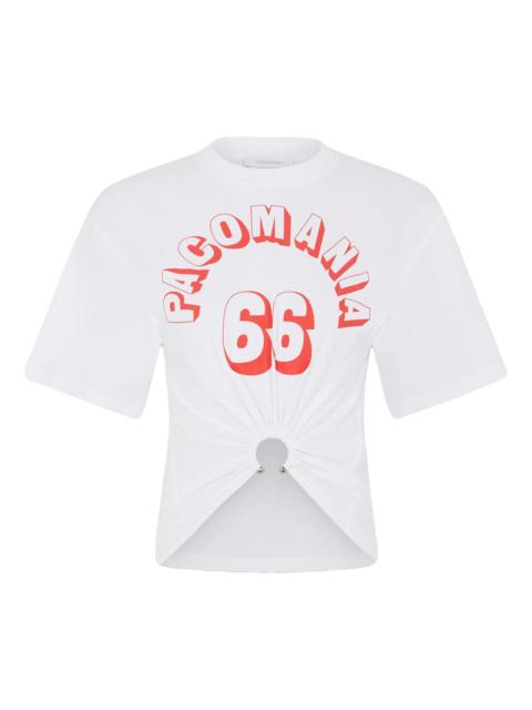 rabanne Rabanne Printed Piercing Cotton T-shirt