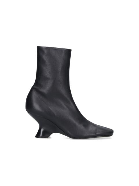 Dries Van Noten Leather Ankle Boots