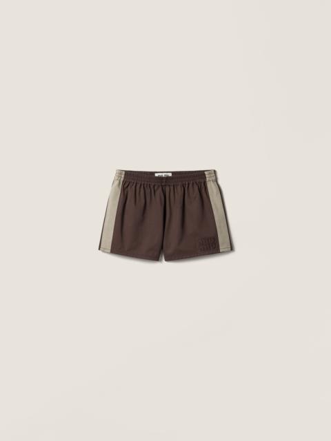 Miu Miu Washed twill shorts