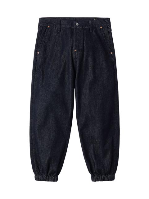 EVISU Daruma and Wheel of Wisdom Daicock Print Loose Fit Denim Joggers