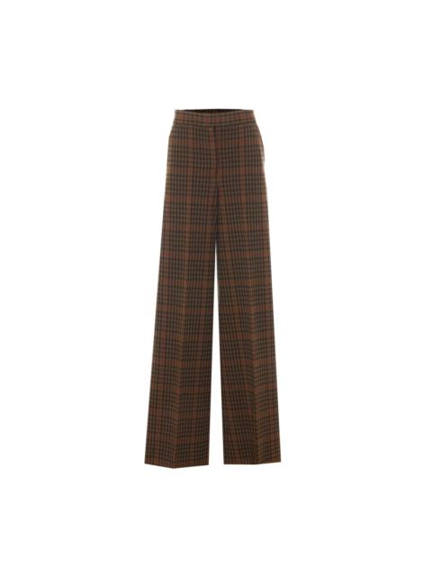 Max Mara Max Mara Women Emiro Prince Of Wales Jersey Loose-Fitting Trousers