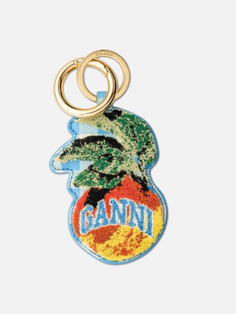 GANNI APPLE KEYRING