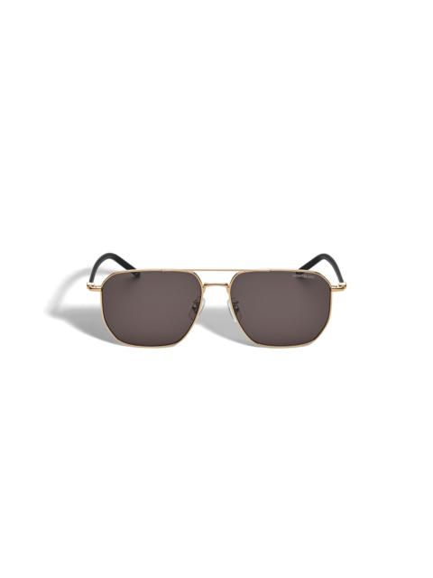 Montblanc Squared Sunglasses with Gold Coloured Metal Frame