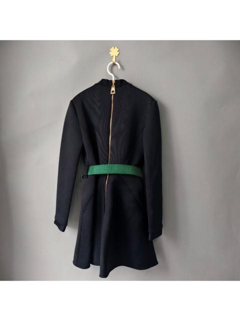 Louis Vuitton Louis Vuitton solid umbrella hem long sleeve dress