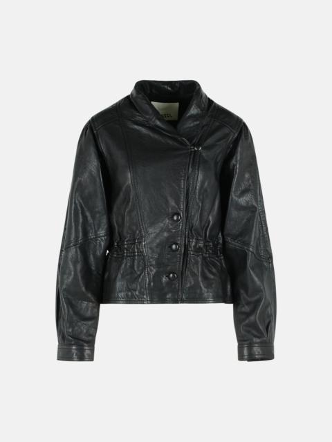 Isabel Marant 'TRESSY' BLACK LEATHER JACKET