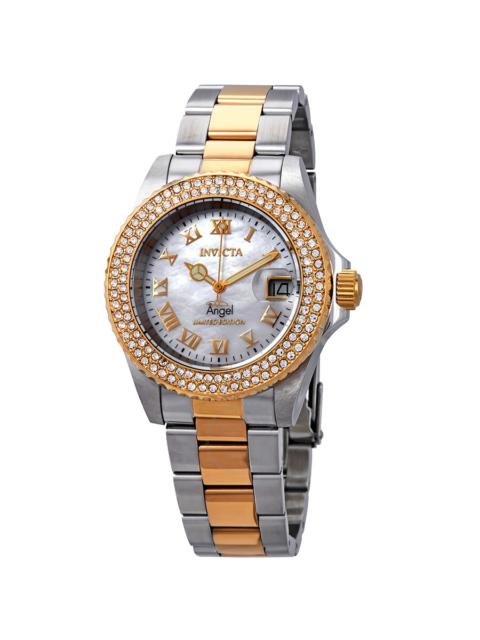 Invicta - Invicta Angel Mother of Pearl Dial Ladies Two Tone Watch 24616