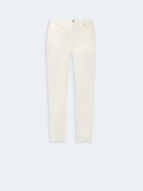 WEEKEND Max Mara Slim-fit stretch cotton trousers - WHITE