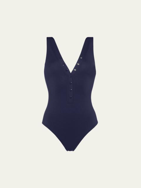 Icone Snap-Front One-Piece Swimsuit