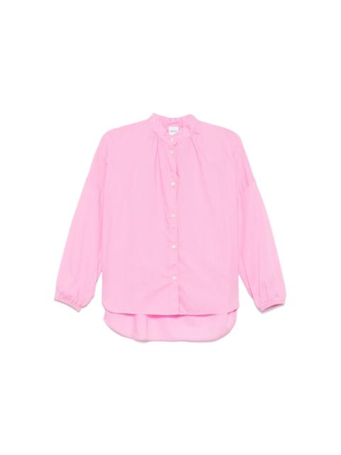 gathered poplin shirt