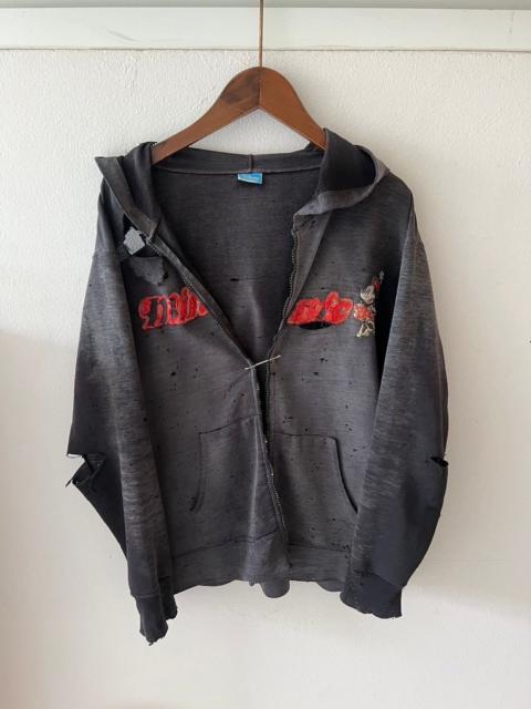 Vintage Thrashed Sun Faded Mickey Mouse Hoodie