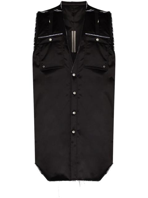 Rick Owens Outershirt unfinished gilet