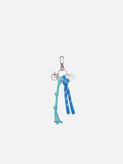 PINKO KEY RING WITH LOVE BIRDS LOGO AND CORDS