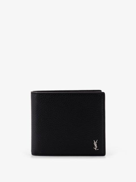 SAINT LAURENT Saint Laurent Tiny Hammered Leather Wallet