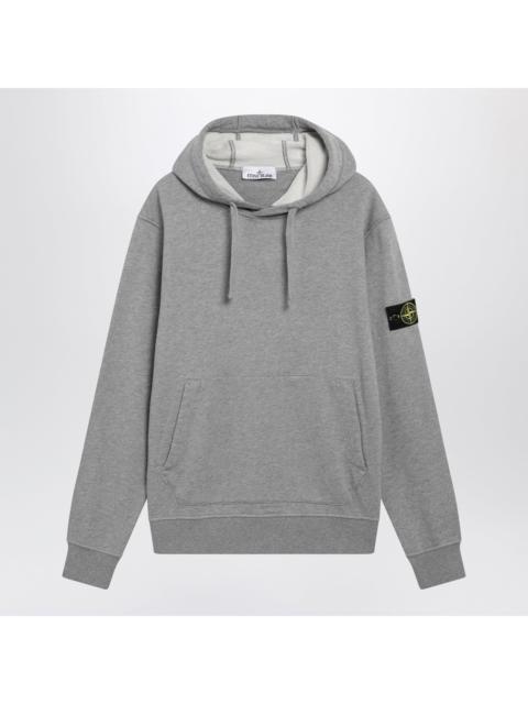 Stone Island Stone Island Grey Melange Cotton Hoodie Men
